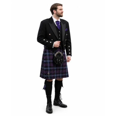 Prince Charlie Modern Kilt Outfit Package for Men