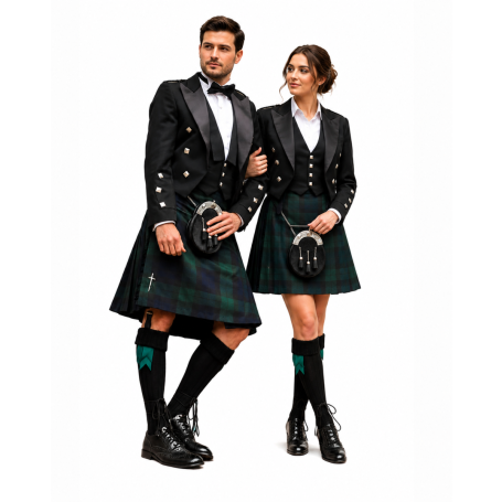 Scottish Wedding Prince Charlie Kilt Outfit Deluxe Package