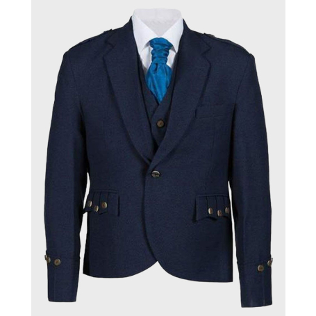 Argyle Tweed Kilt Jacket for Men