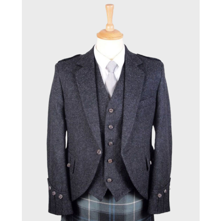 Argyll Tweed Jacket - Charcoal