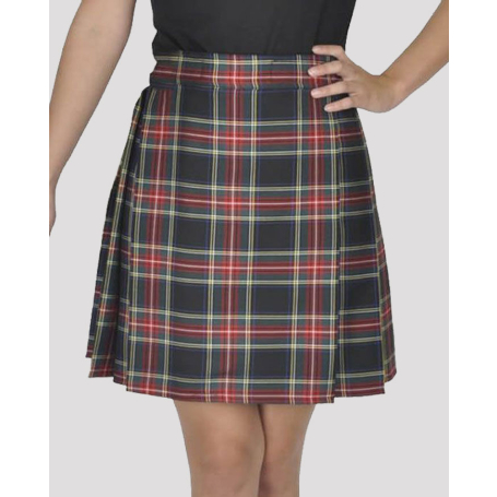 Black Stewart Tartan Kilt For Women