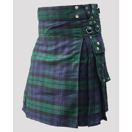 Black Watch Gothic Tartan Utility kilt
,,