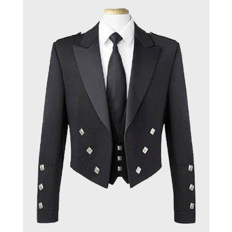Black Prince Charlie Jacket & Waistcoat Set
