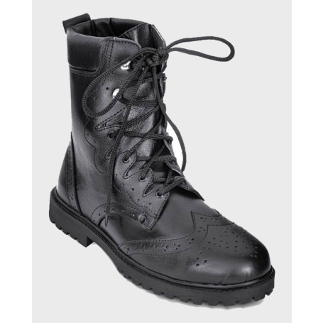 Black Thistle Leather Custom Grade Long Ghillie Shoes