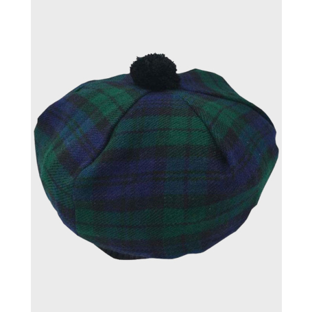 Black Watch Tartan Made of Wool Tammy Hat