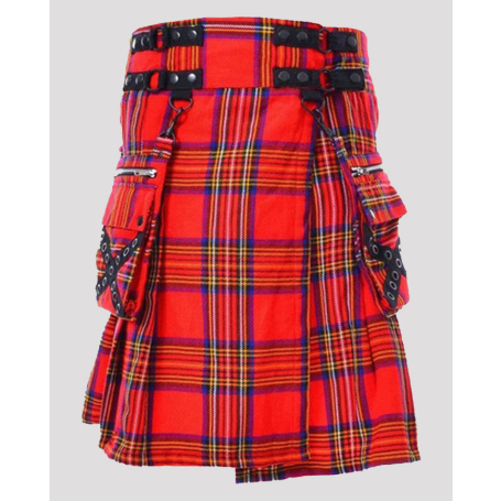 Cato Royal Stewart Utility Style Tartan Kilt