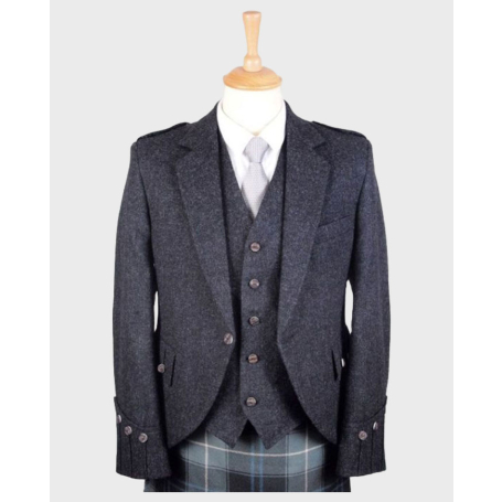 Charcoal-Argyll Tweed Jacket