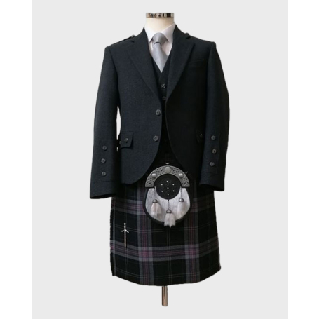 Dark Lochnagar - Charcoal Tweed Argyll Outfit Package
