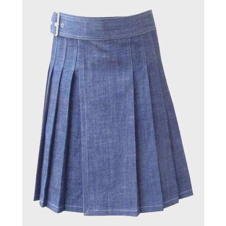 Decent Light Blue Denim Kilt ,,