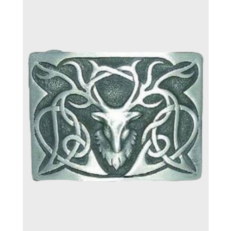 Enamel Stag Style Kilt Belt Buckle