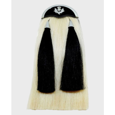 Horse Hair Sporran With Thistle Badge & Free Chain Belt