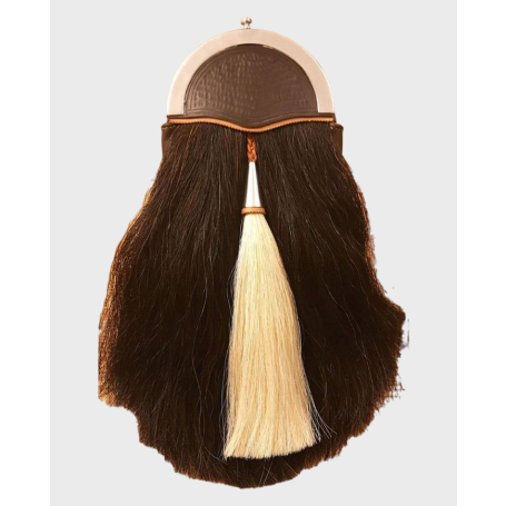 Horsehair Sporran With Highlander Egypt Cantle & Chain,Horsehair Sporran,Egypt Chain