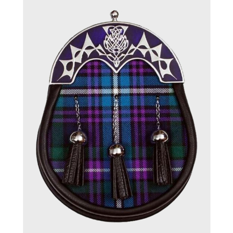 Pride of Scotland Tartan Sporran With Chain