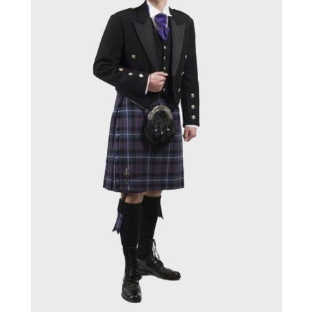 Prince Charlie Modern Kilt Outfit Package for Men