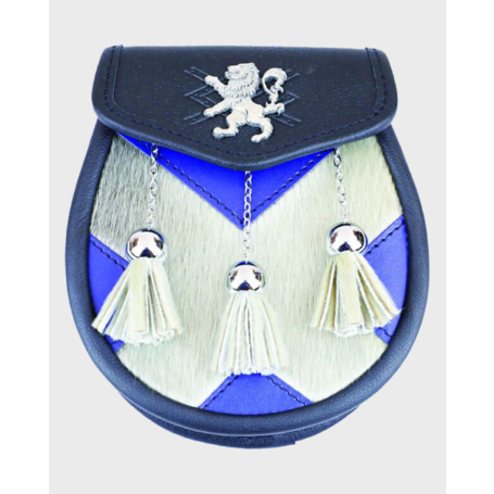 Saltire Semi Dress Leather Sporran