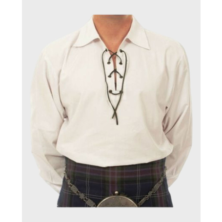 Scottish White Jacobite Ghillie Shirt