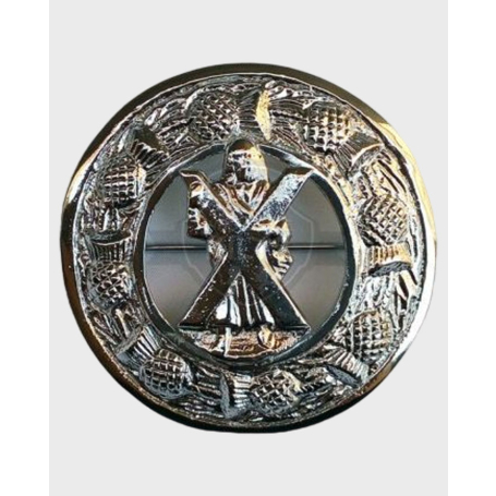 St Andrews Brooch for Fly Plaid