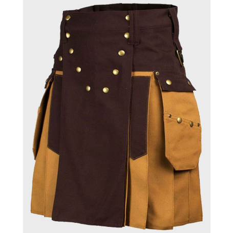 Traditional Two Toned Utility Kilt for Men