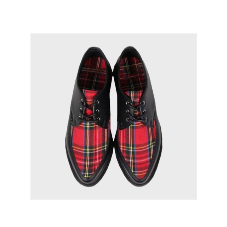 Morton Leather Tartan Shoes