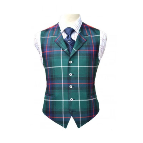 Scottish Traditional Mackenzie Tartan Kilt Vest