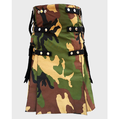 Woodland Camouflage Utility Kilt ,,,