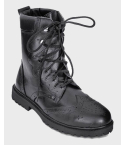 Black Thistle Leather Custom Grade Long Ghillie Shoes