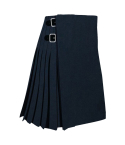 Blue Modern Plain Colored Tartan Kilt