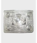 Chrome Kilt Belt Buckle