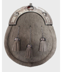 Grey Seal Skin Sporran With Chain Belt