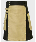 Khaki Modern Utility Kilt

