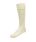 Scottish White Kilt Socks-Hose