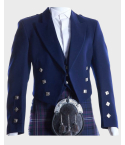 Navy Blue Prince Charlie Jacket & Waistcoat Set,Blue Jacket, Prince Charlie Waistcoat 