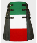 Pure Cotton Utility Kilt Italian Flag Hybrid Kilt