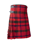 Red Rose Modern Tartan Kilt